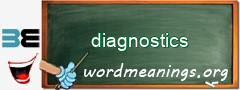 WordMeaning blackboard for diagnostics